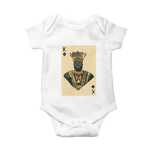 African King Card Black Pride Baby Onesie TS09 White Print Your Wear