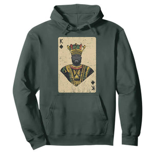 African King Card Black Pride Hoodie TS09 Dark Forest Green Print Your Wear