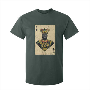 African King Card Black Pride T Shirt For Kid TS09 Dark Forest Green Print Your Wear