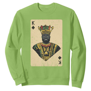 African King Card Black Pride Sweatshirt TS09 Lime Print Your Wear