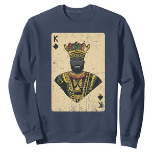 African King Card Black Pride Sweatshirt TS09 Navy Print Your Wear