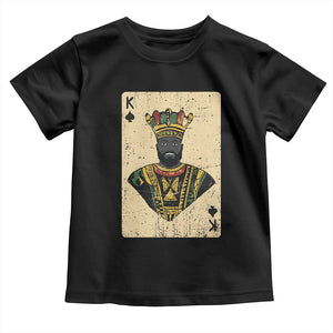 African King Card Black Pride Toddler T Shirt TS09 Black Print Your Wear