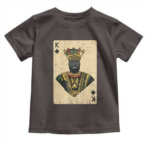 African King Card Black Pride Toddler T Shirt TS09 Dark Chocolate Print Your Wear