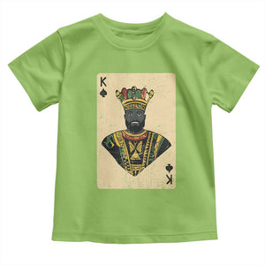 African King Card Black Pride Toddler T Shirt TS09 Lime Print Your Wear