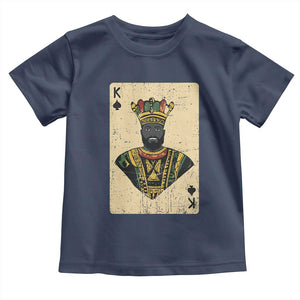 African King Card Black Pride Toddler T Shirt TS09 Navy Print Your Wear