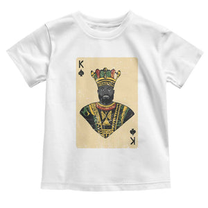 African King Card Black Pride Toddler T Shirt TS09 White Print Your Wear