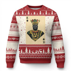 African King Card Black Pride Ugly Christmas Sweater