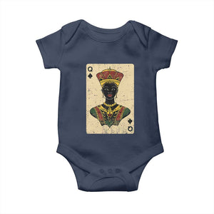 African Queen Card Black Pride Baby Onesie TS09 Navy Print Your Wear