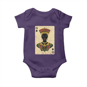 African Queen Card Black Pride Baby Onesie TS09 Purple Print Your Wear