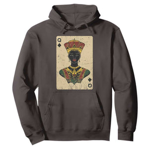 African Queen Card Black Pride Hoodie TS09 Dark Chocolate Print Your Wear