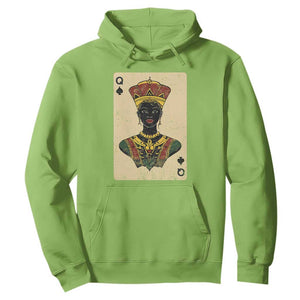 African Queen Card Black Pride Hoodie TS09 Lime Print Your Wear