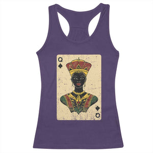 African Queen Card Black Pride Racerback Tank Top TS09 Purple Print Your Wear