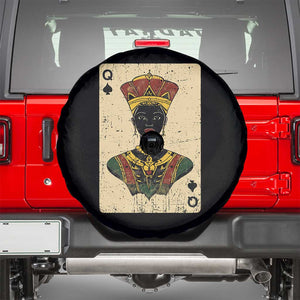 African Queen Card Black Pride Spare Tire Cover TS09 Black Print Your Wear