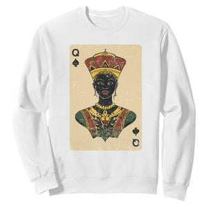 African Queen Card Black Pride Sweatshirt TS09 White Print Your Wear