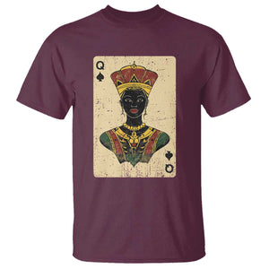 African Queen Card Black Pride T Shirt TS09 Maroon Print Your Wear