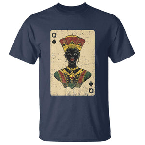 African Queen Card Black Pride T Shirt TS09 Navy Print Your Wear