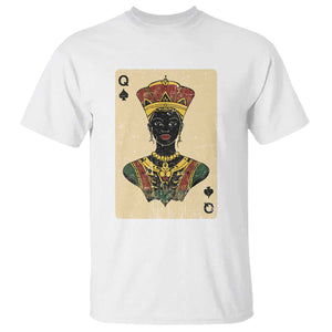 African Queen Card Black Pride T Shirt TS09 White Print Your Wear