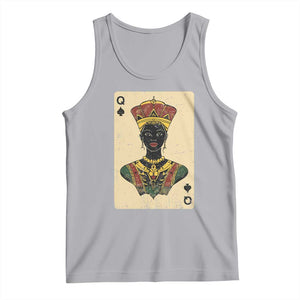 African Queen Card Black Pride Tank Top TS09 Athletic Heather Print Your Wear