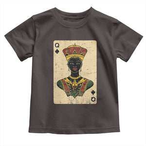 African Queen Card Black Pride Toddler T Shirt TS09 Dark Chocolate Print Your Wear