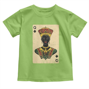 African Queen Card Black Pride Toddler T Shirt TS09 Lime Print Your Wear