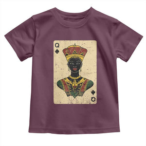 African Queen Card Black Pride Toddler T Shirt TS09 Maroon Print Your Wear