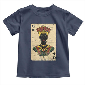 African Queen Card Black Pride Toddler T Shirt TS09 Navy Print Your Wear