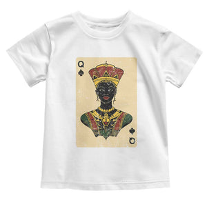 African Queen Card Black Pride Toddler T Shirt TS09 White Print Your Wear