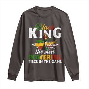 Black Pride Long Sleeve Shirt Black King The Most Powerful Piece In The Game TS09 Dark Chocolate Print Your Wear