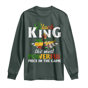 Black Pride Long Sleeve Shirt Black King The Most Powerful Piece In The Game TS09 Dark Forest Green Print Your Wear