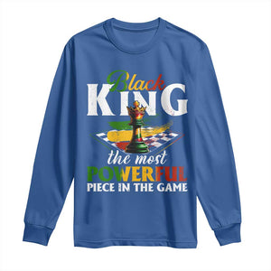 Black Pride Long Sleeve Shirt Black King The Most Powerful Piece In The Game TS09 Royal Blue Print Your Wear