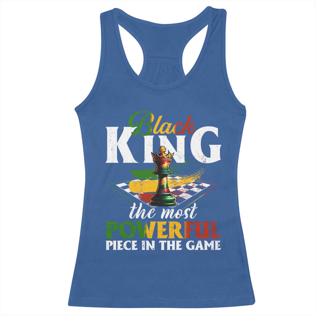 Black Pride Racerback Tank Top Black King The Most Powerful Piece In The Game TS09 Royal Blue Print Your Wear