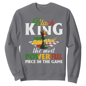 Black Pride Sweatshirt Black King The Most Powerful Piece In The Game TS09 Charcoal Print Your Wear