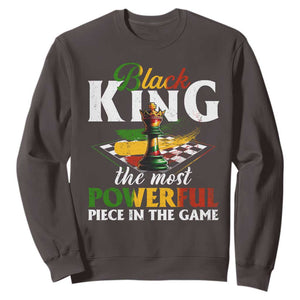 Black Pride Sweatshirt Black King The Most Powerful Piece In The Game TS09 Dark Chocolate Print Your Wear