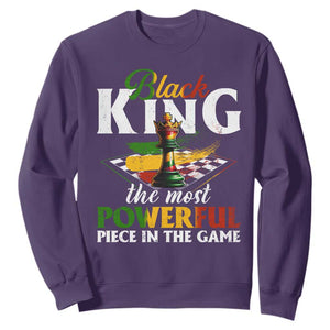 Black Pride Sweatshirt Black King The Most Powerful Piece In The Game TS09 Purple Print Your Wear