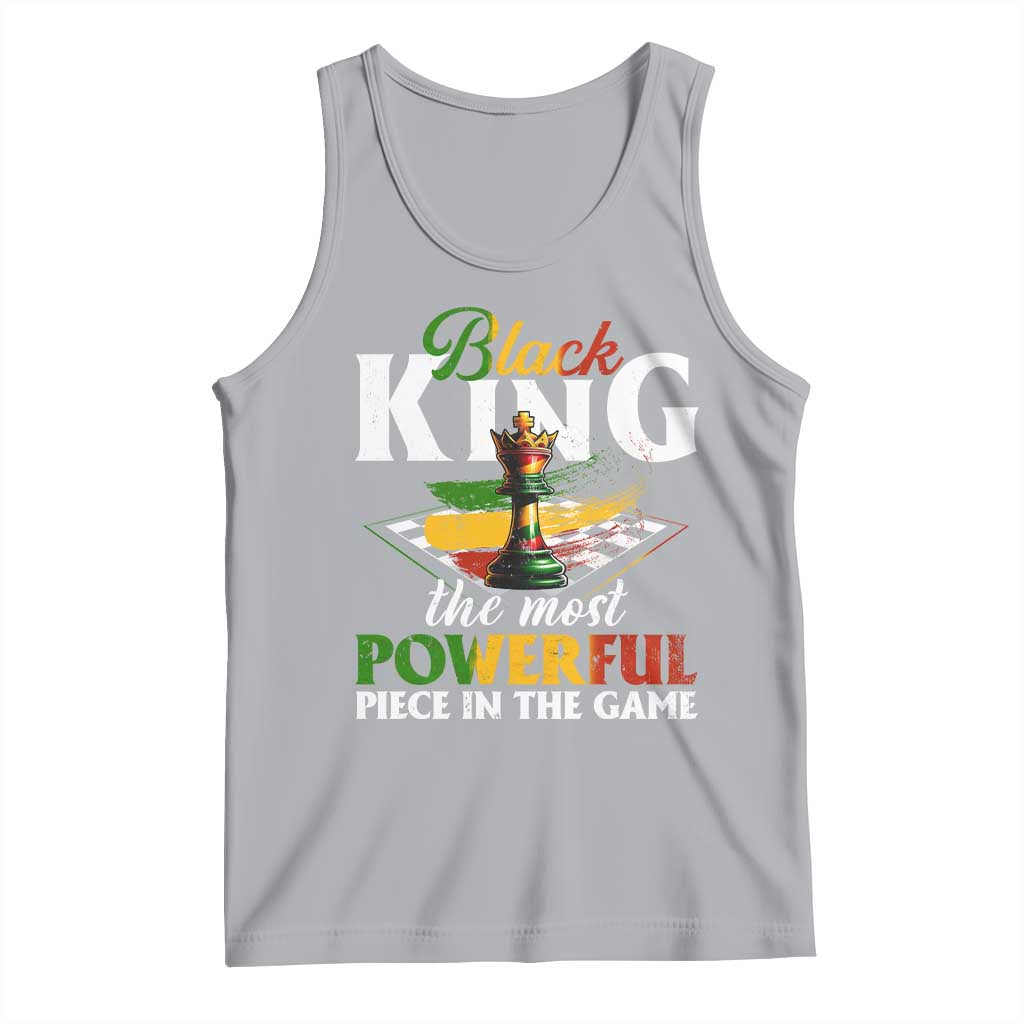 Black Pride Tank Top Black King The Most Powerful Piece In The Game TS09 Athletic Heather Print Your Wear
