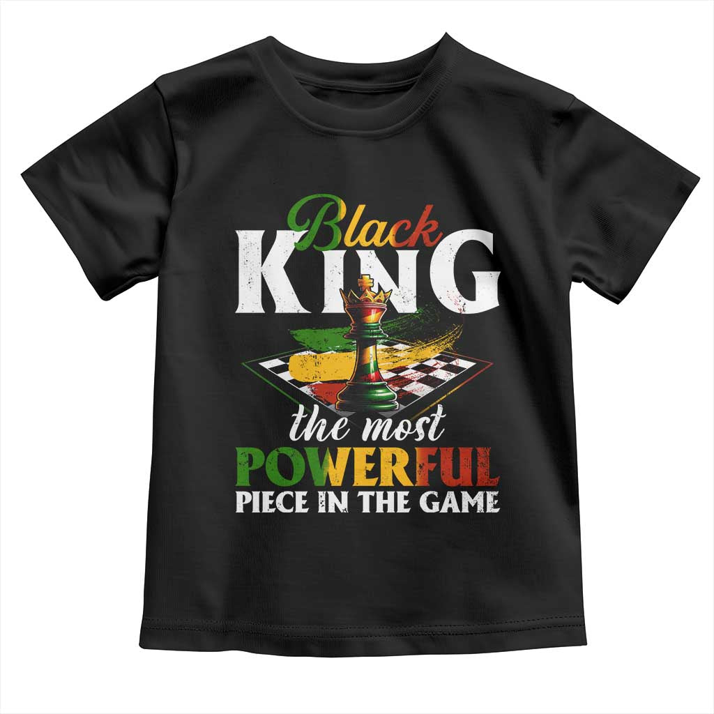 Black Pride Toddler T Shirt Black King The Most Powerful Piece In The Game TS09 Black Print Your Wear