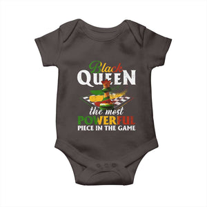 Black Pride Baby Onesie Black Queen The Most Powerful Piece In The Game TS09 Dark Chocolate Print Your Wear