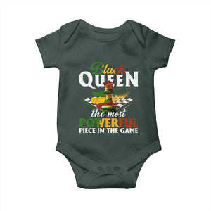 Black Pride Baby Onesie Black Queen The Most Powerful Piece In The Game TS09 Dark Forest Green Print Your Wear