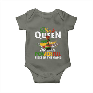 Black Pride Baby Onesie Black Queen The Most Powerful Piece In The Game TS09 Military Green Print Your Wear