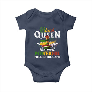 Black Pride Baby Onesie Black Queen The Most Powerful Piece In The Game TS09 Navy Print Your Wear