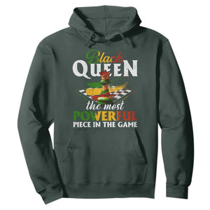 Black Pride Hoodie Black Queen The Most Powerful Piece In The Game TS09 Dark Forest Green Print Your Wear