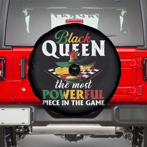 Black Pride Spare Tire Cover Black Queen The Most Powerful Piece In The Game TS09 Black Print Your Wear