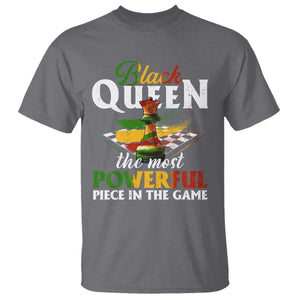 Black Pride T Shirt Black Queen The Most Powerful Piece In The Game TS09 Charcoal Print Your Wear