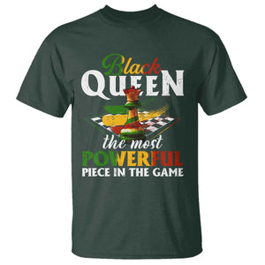 Black Pride T Shirt Black Queen The Most Powerful Piece In The Game TS09 Dark Forest Green Print Your Wear