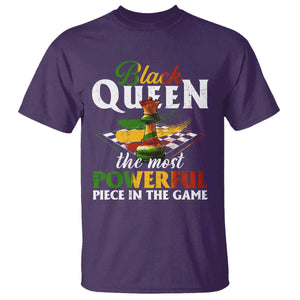 Black Pride T Shirt Black Queen The Most Powerful Piece In The Game TS09 Purple Print Your Wear