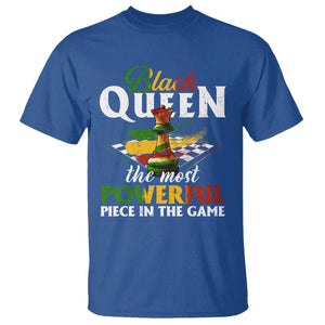 Black Pride T Shirt Black Queen The Most Powerful Piece In The Game TS09 Royal Blue Print Your Wear