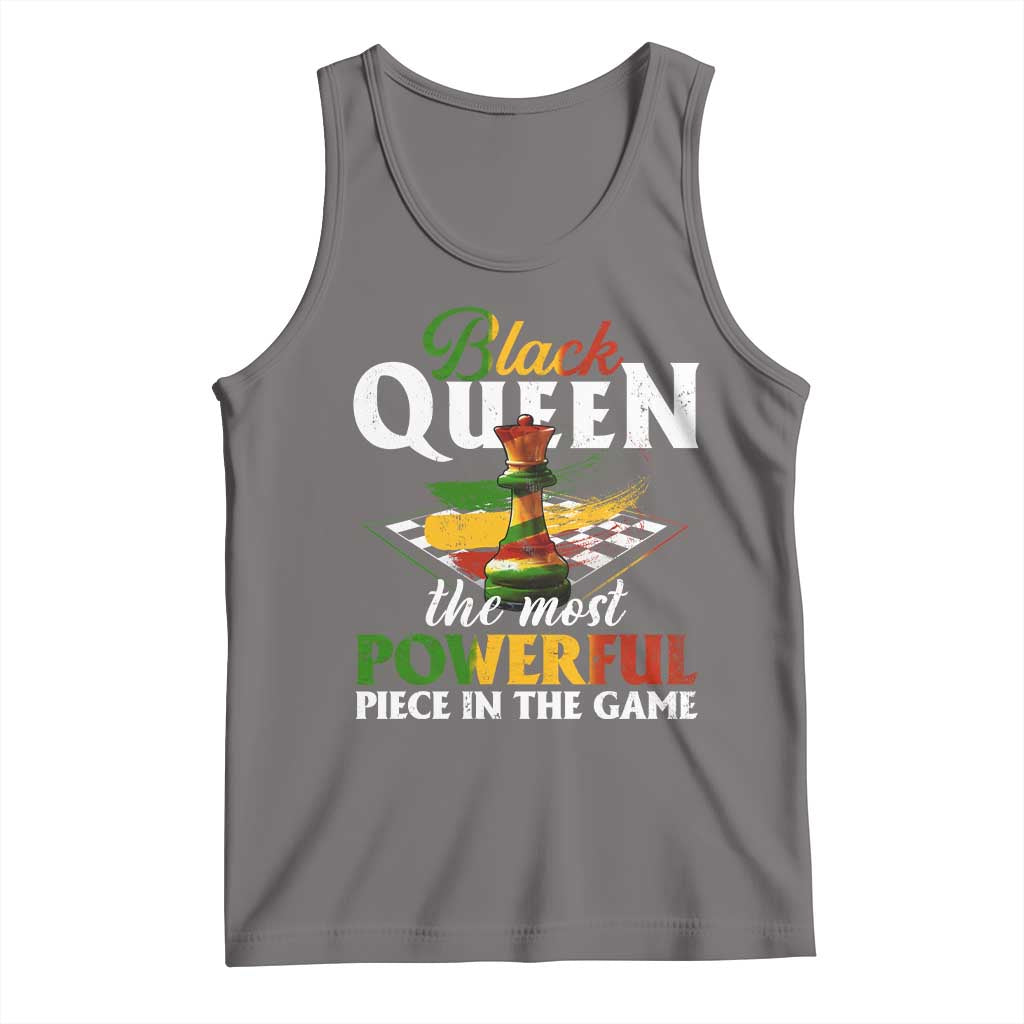 Black Pride Tank Top Black Queen The Most Powerful Piece In The Game TS09 Deep Heather Print Your Wear