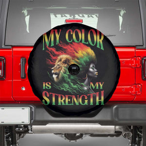 Black Pride Spare Tire Cover My Color Is My Strength African American Women Lion TS09 Black Print Your Wear