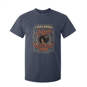 Black Women Pride T Shirt For Kid I Was Born A Queen It's In My DNA TS09 Navy Print Your Wear