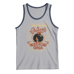 Black Women Pride Tank Top I Was Born A Queen It's In My DNA TS09 Athletic Heather Navy Print Your Wear